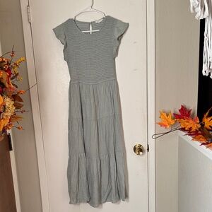 By the River Sage Green Maxi Dress